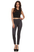 Leggings Sakkas de cintura alta con forro polar suave y estampado para mujer