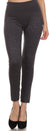Leggings Sakkas de cintura alta con forro polar suave y estampado para mujer