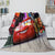 Lightning McQueen Blanket Flannel Pattern Throw Room Decoration
