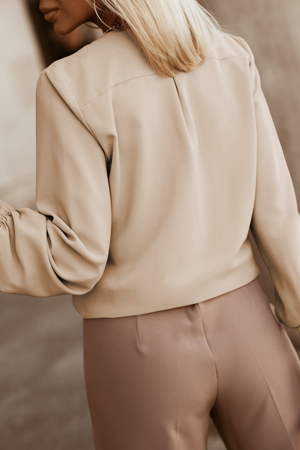 Long Sleeve Office Blouse