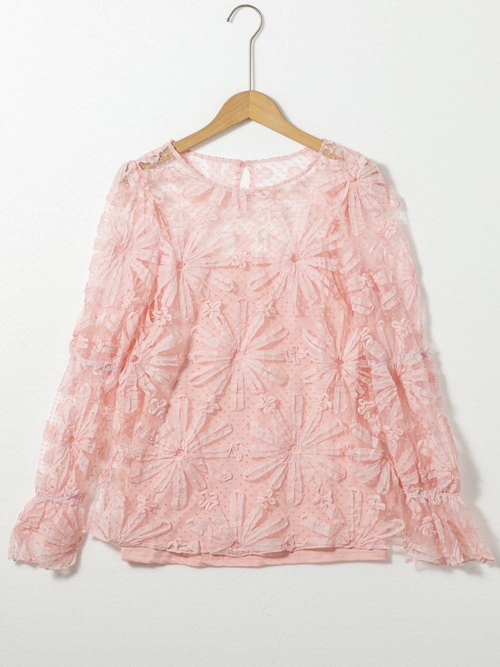 Lovely Pink Mesh Top