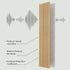 Luxury Oak | Grey Felt | Acoustic Solid Wood Wall Panels ( 2 Panels Per Box）