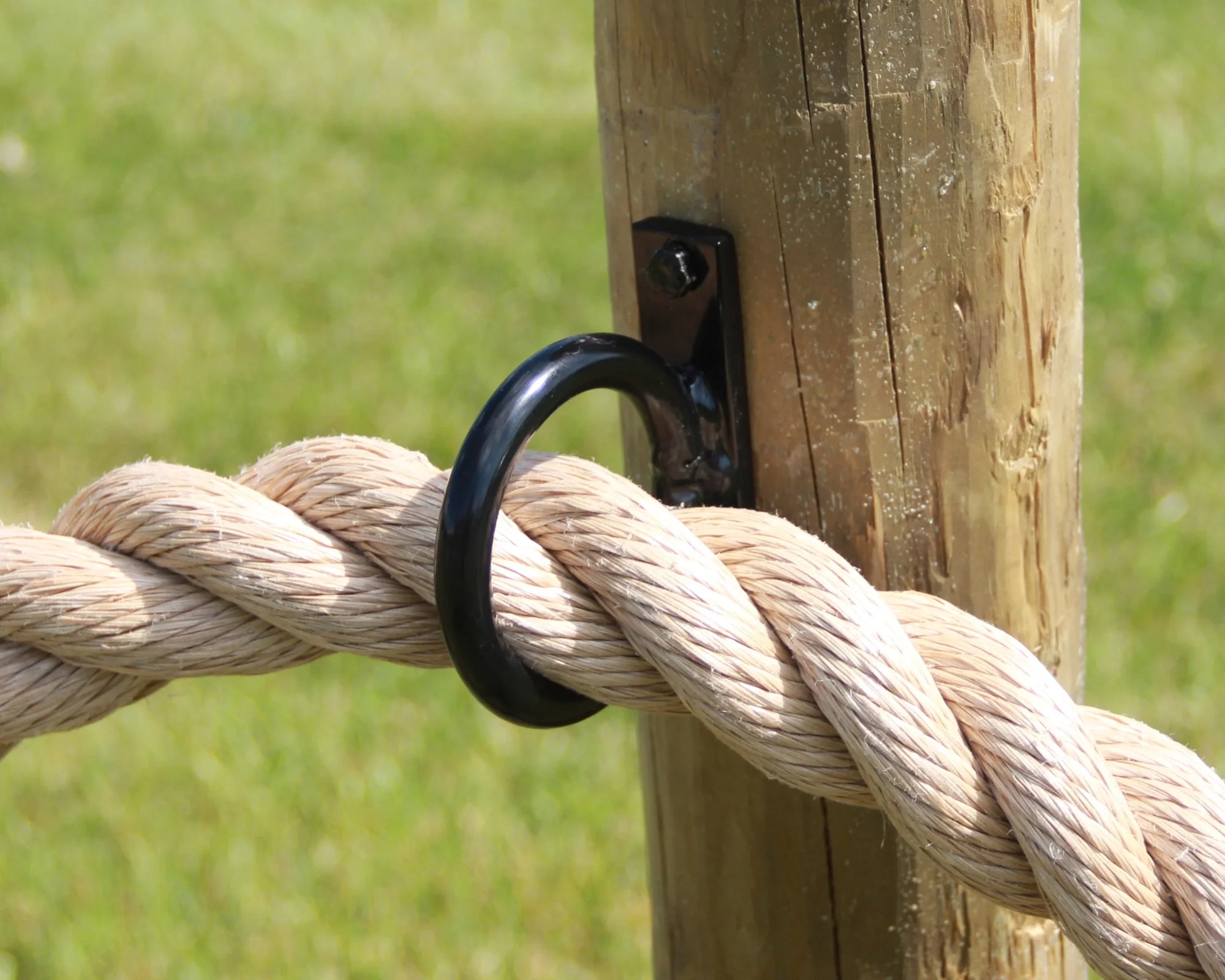 Heavy Duty Nautical Rope Fence Rings For Round Posts