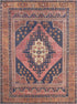 Alfombra lavable de pelo plano vintage Malamote