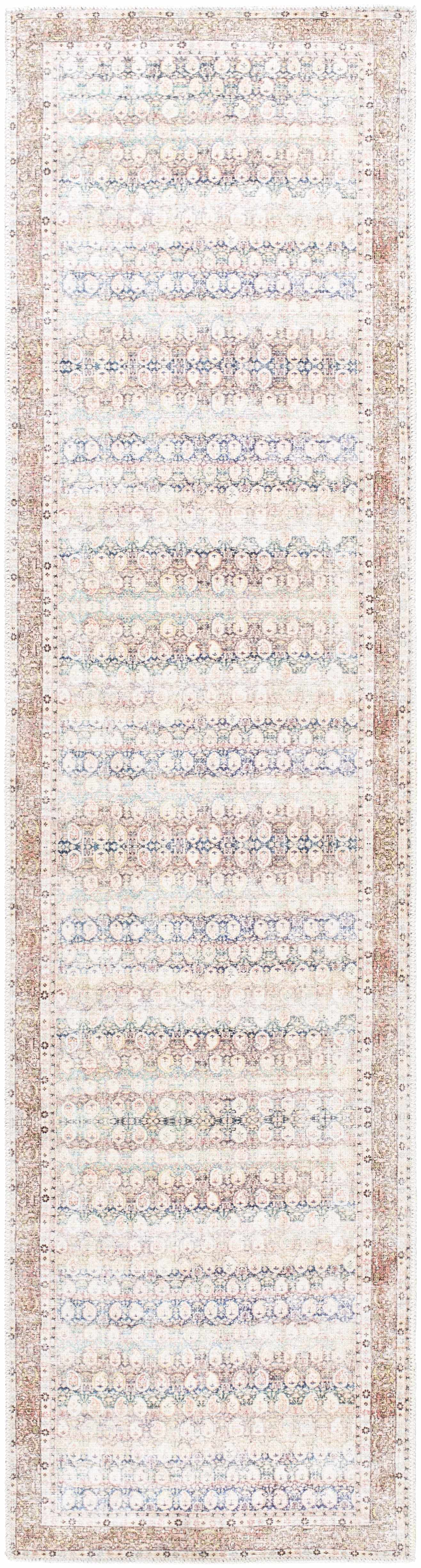 Alfombra lavable desgastada Maligaya de color óxido - Liquidación