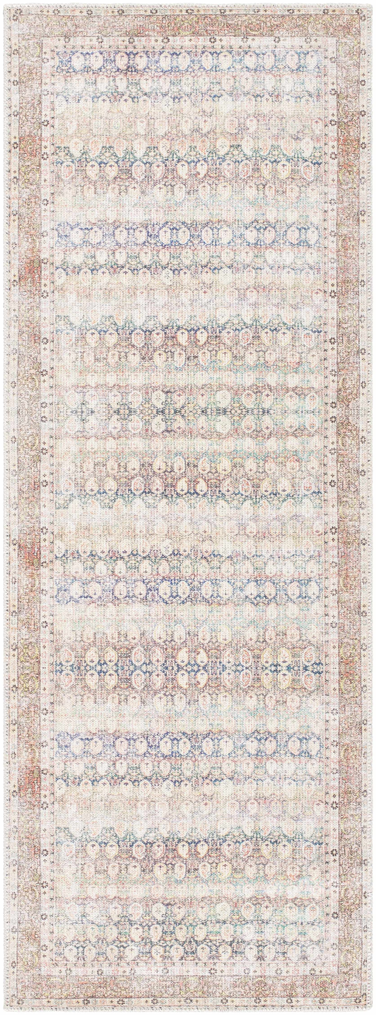 Alfombra lavable desgastada Maligaya de color óxido - Liquidación