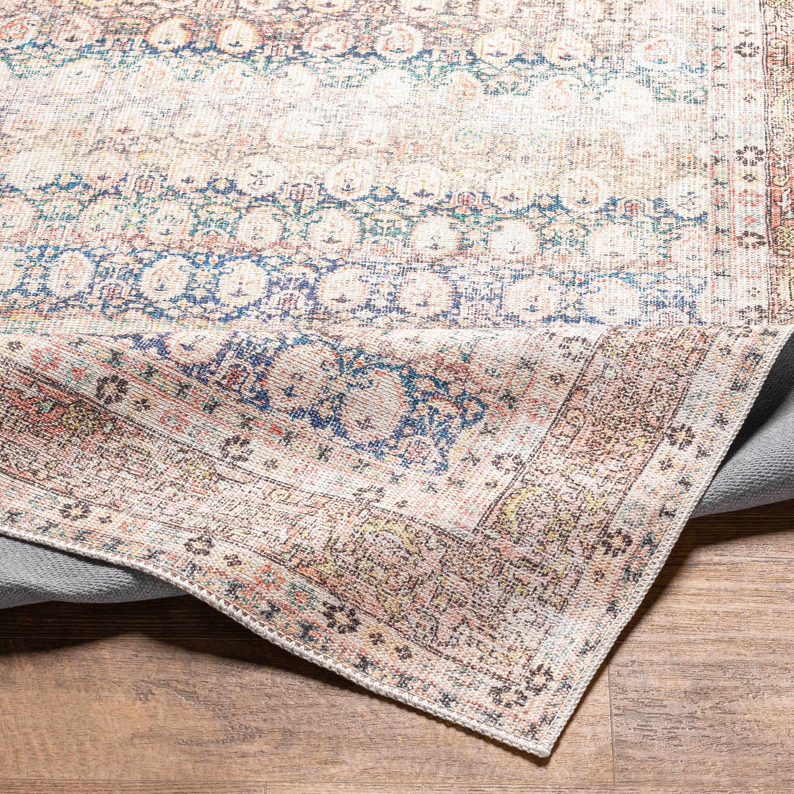 Alfombra lavable desgastada Maligaya de color óxido - Liquidación
