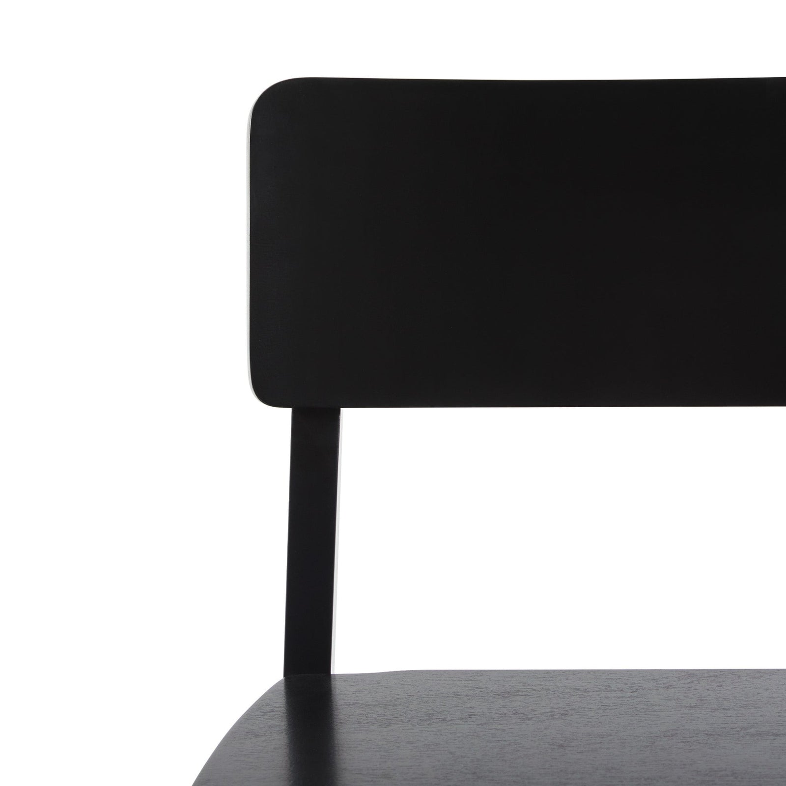 Taburete minimalista de madera maciza, juego de 2