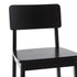 Taburete minimalista de madera maciza, juego de 2