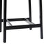 Taburete minimalista de madera maciza, juego de 2