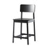 Taburete minimalista de madera maciza, juego de 2