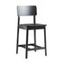 Taburete minimalista de madera maciza, juego de 2