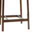 Taburete minimalista de madera maciza, juego de 2