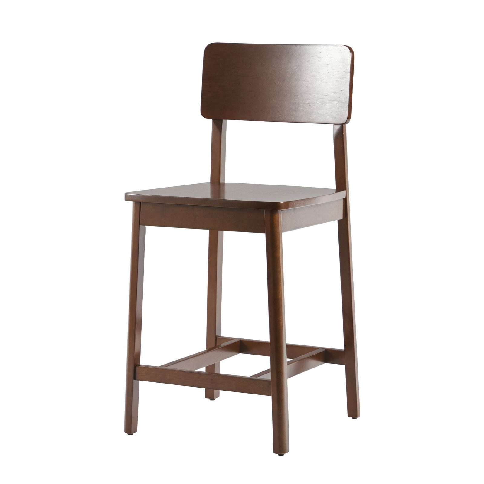 Taburete minimalista de madera maciza, juego de 2