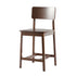 Taburete minimalista de madera maciza, juego de 2