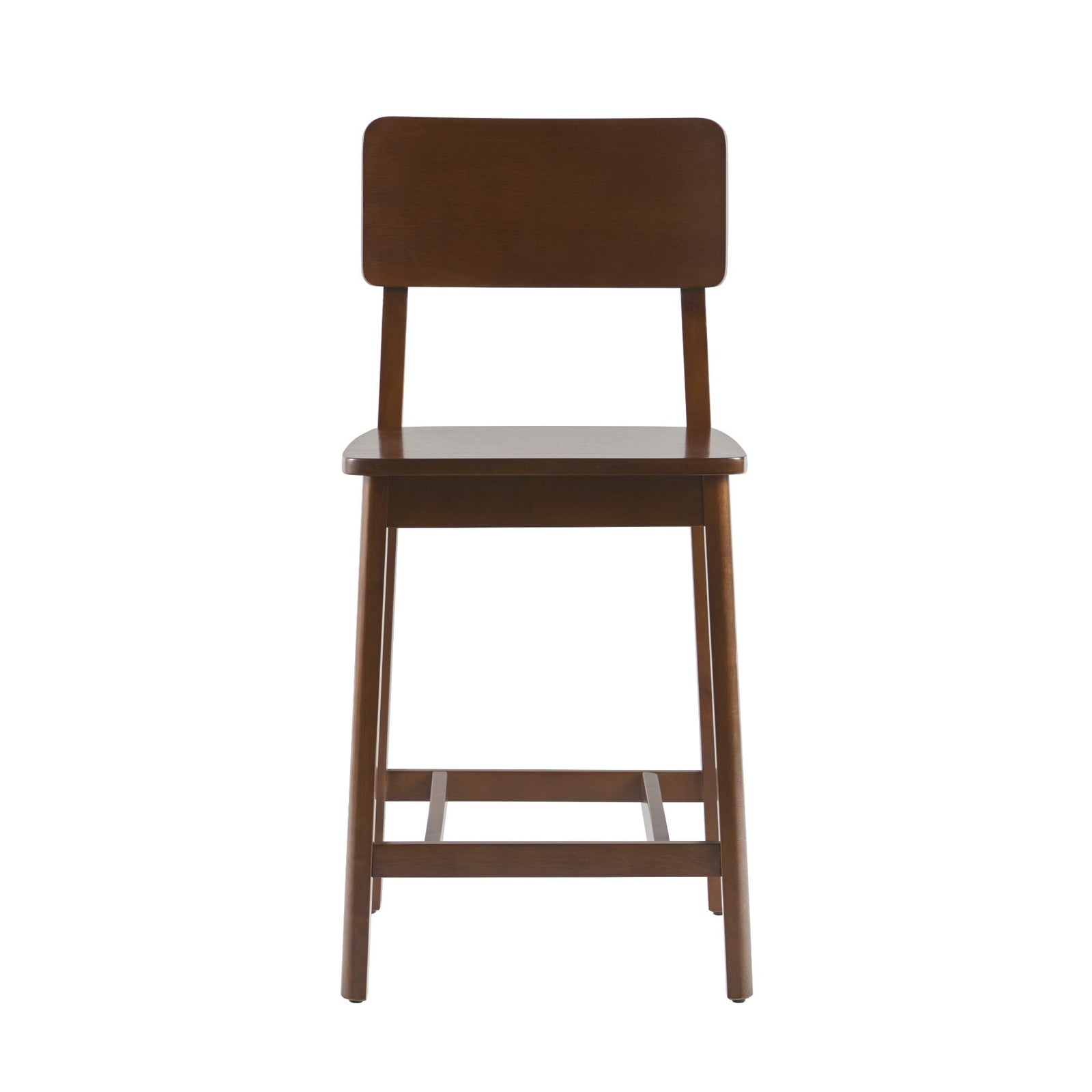 Taburete minimalista de madera maciza, juego de 2