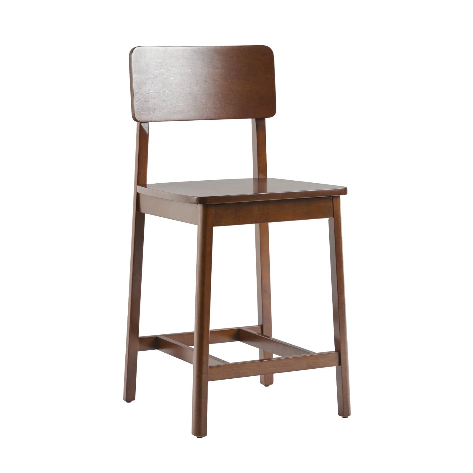 Taburete minimalista de madera maciza, juego de 2
