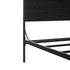 Cama Queen con dosel de madera y metal estilo moderno Metro