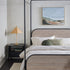 Cama Queen con dosel de madera y metal estilo moderno Metro
