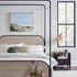 Cama Queen con dosel de madera y metal estilo moderno Metro