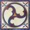 Mosaic Tile Art - Bo-Shuriken Design