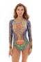 Wealth Swimsuit With Sleeves