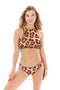 Leopard Swim Top