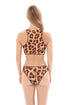 Leopard Swim Top