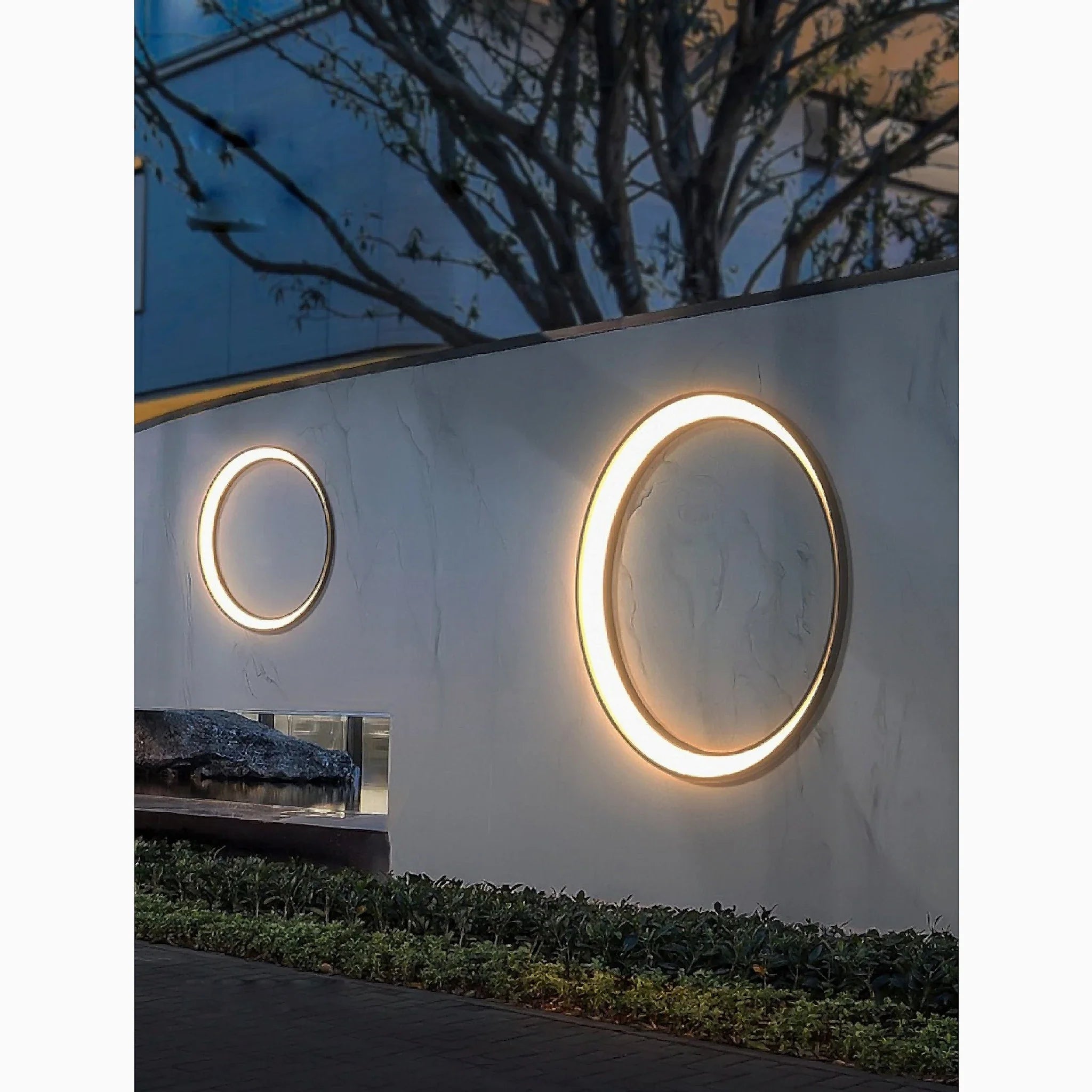 Lámpara de pared de luna impermeable para exteriores Albino para jardín
