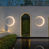 Lámpara de pared de luna impermeable para exteriores Albino para jardín