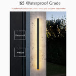 Lámpara de pared para exterior, resistente al agua y antioxidante, color negro, Albizzate