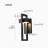 Alcamo | Iluminación de pared LED impermeable para exteriores, estilo retro, color negro