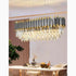 Alfianello | Lámpara colgante de cristal con forma de tambor creativa para sala de estar