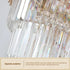 Art Deco | Black and Gold Crystal Chandelier for Hall and Staircase