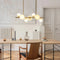 Modern Light Luxury Chandelier with Horizontal Pipe Suspension for Kitchen