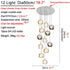 Grasse | Modern Led Crystal Hanging Light Fixtures