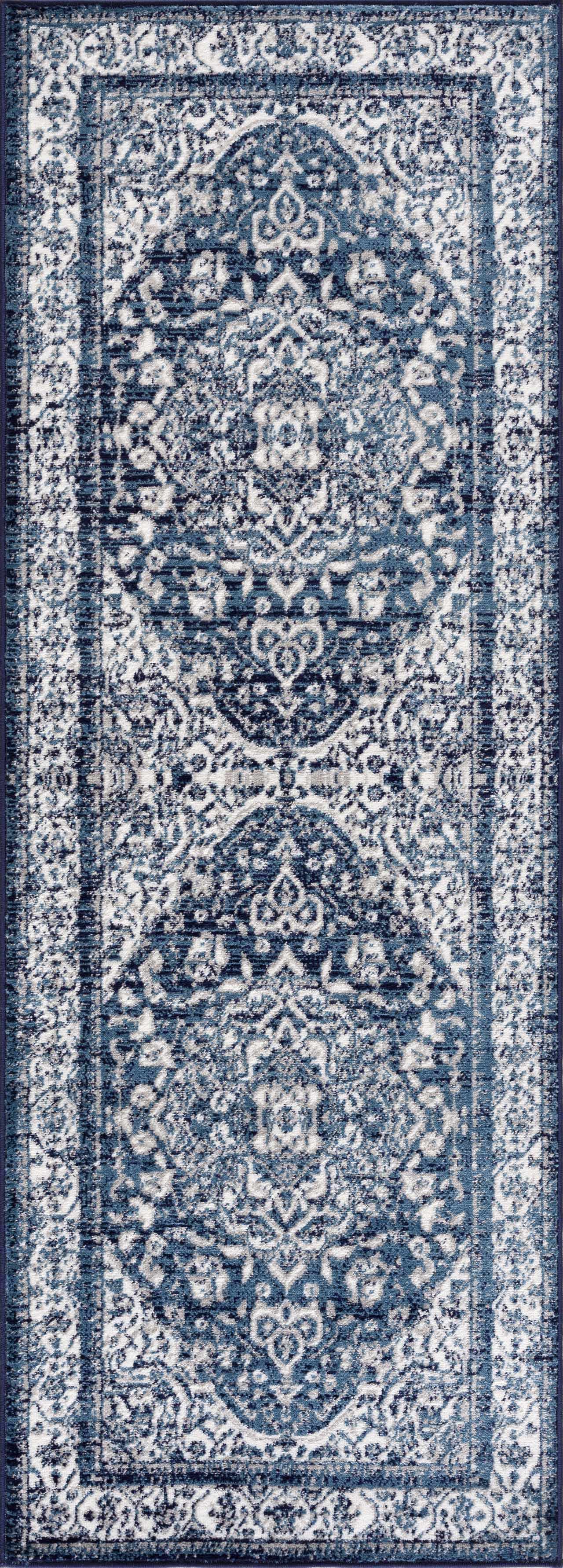 Alfombra con medallón azul Billy