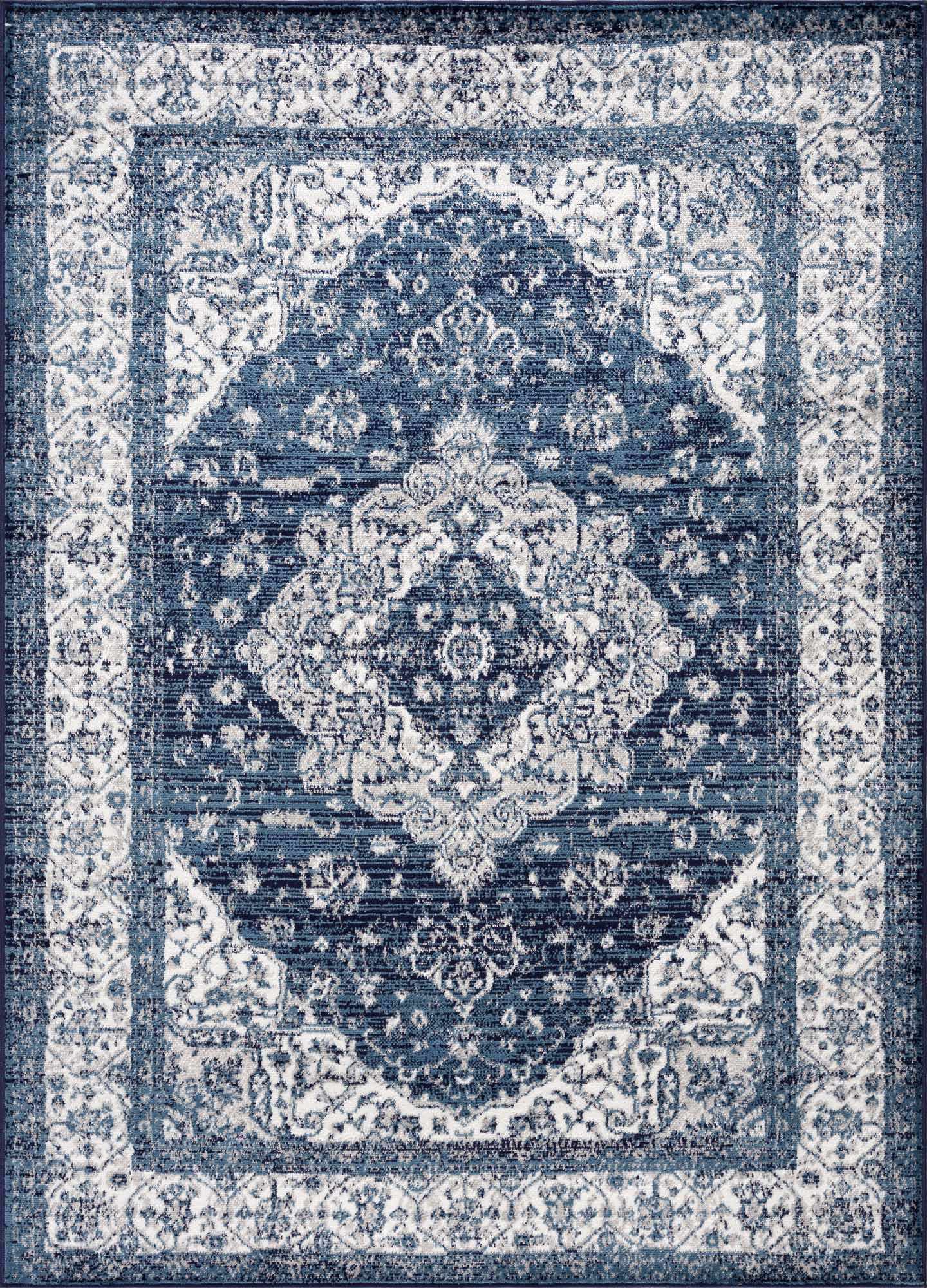 Alfombra con medallón azul Billy