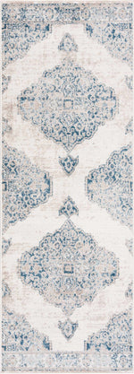 Alfombra con medallón azul Amir