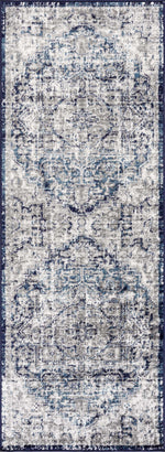 Alfombra azul marino Hauteloom Buenaventura