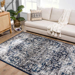 Alfombra azul marino Hauteloom Buenaventura