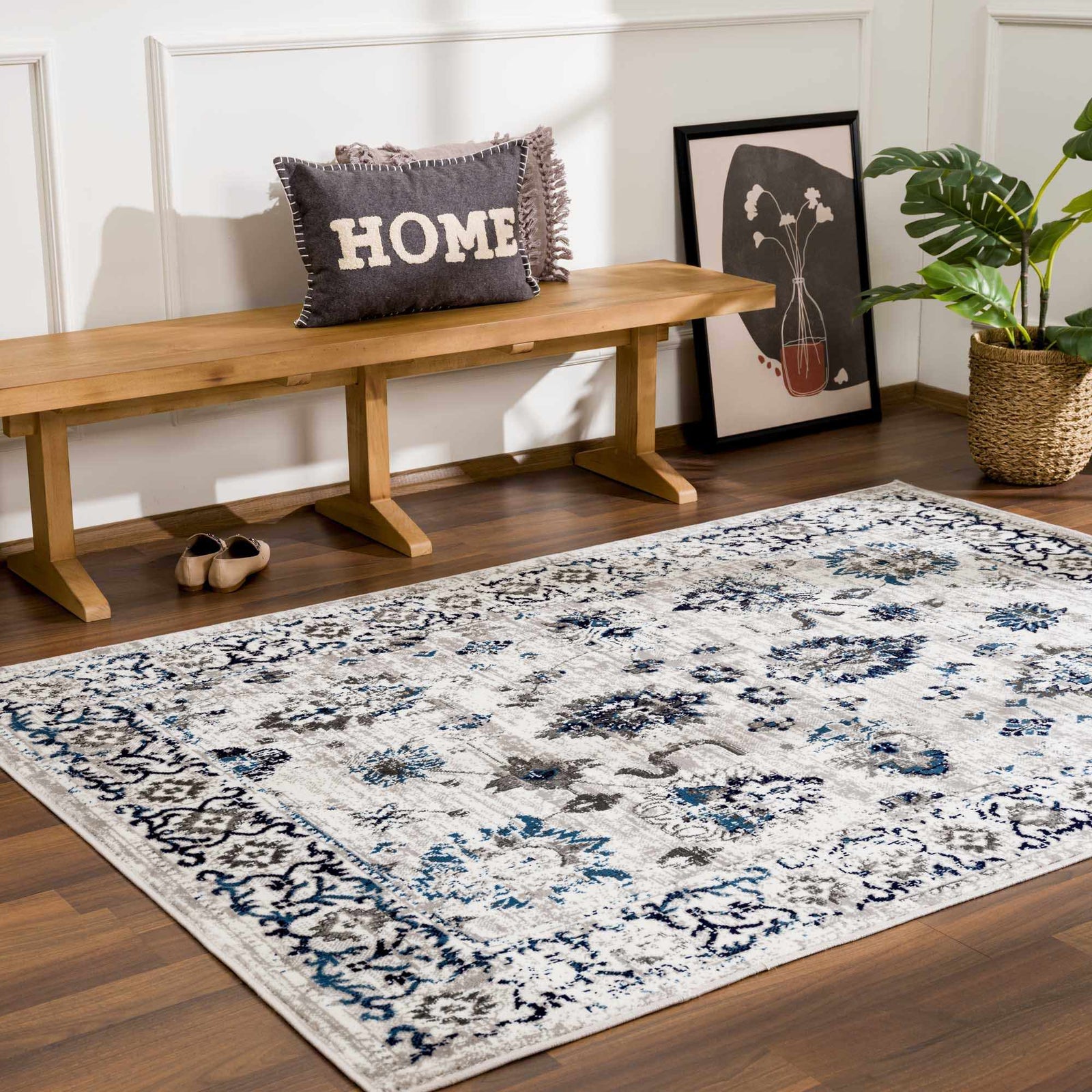 Alfombra Hauteloom Duena en tonos azules