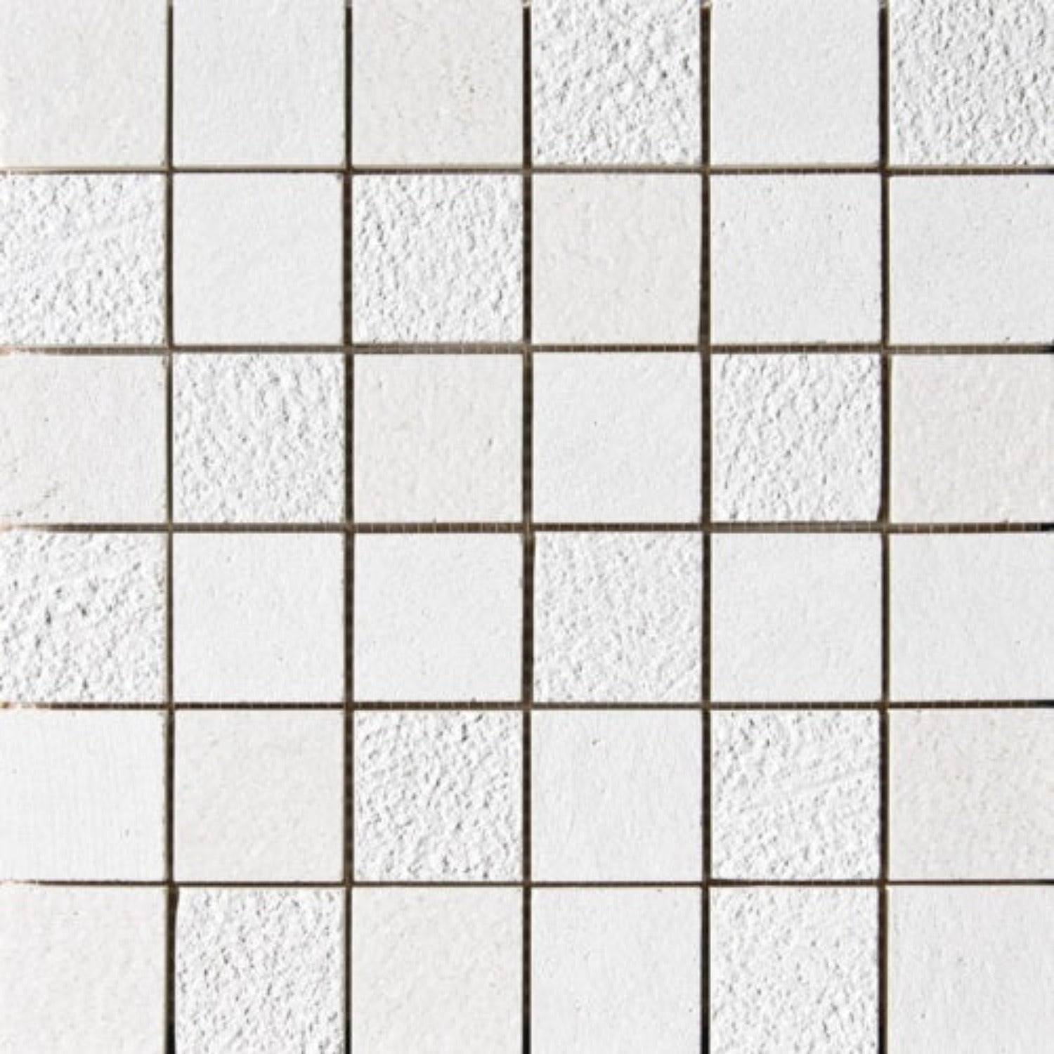 Mosaico de piedra caliza texturizado Hampton de 30 x 30 cm y 5 x 5 cm