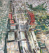 The Red Bridge - Mosaic Scenery