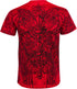 Sakkas Vines and Fleur De Lis Metallic Silver Embossed Cotton Mens T-Shirt