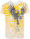 Sakkas Great Guardian Metallic Embossed Mens Fashion T-Shirt