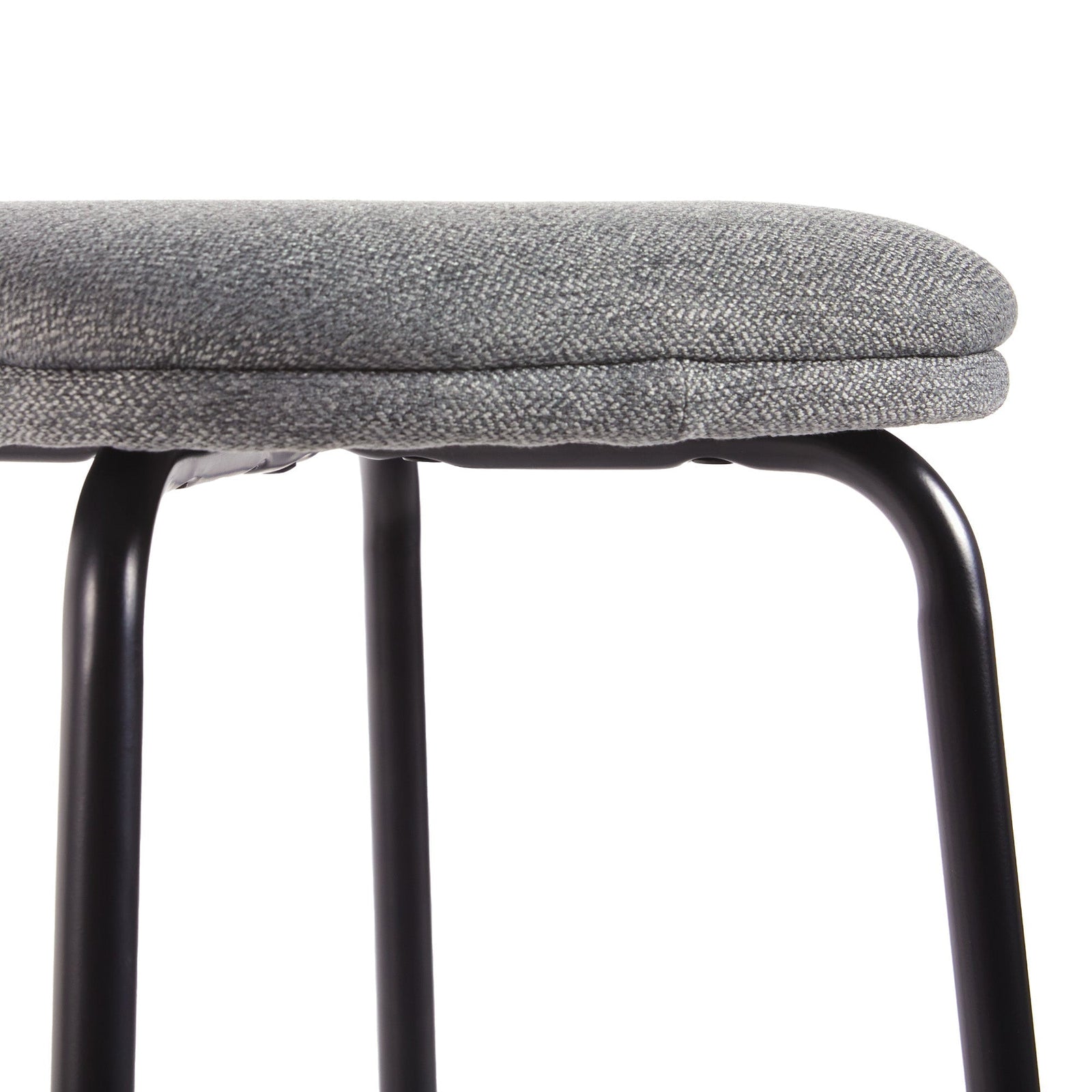 Taburete de bar Mutt Simple con asiento tapizado, juego de 2