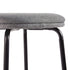 Taburete de bar Mutt Simple con asiento tapizado, juego de 2