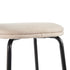 Taburete de bar Mutt Simple con asiento tapizado, juego de 2