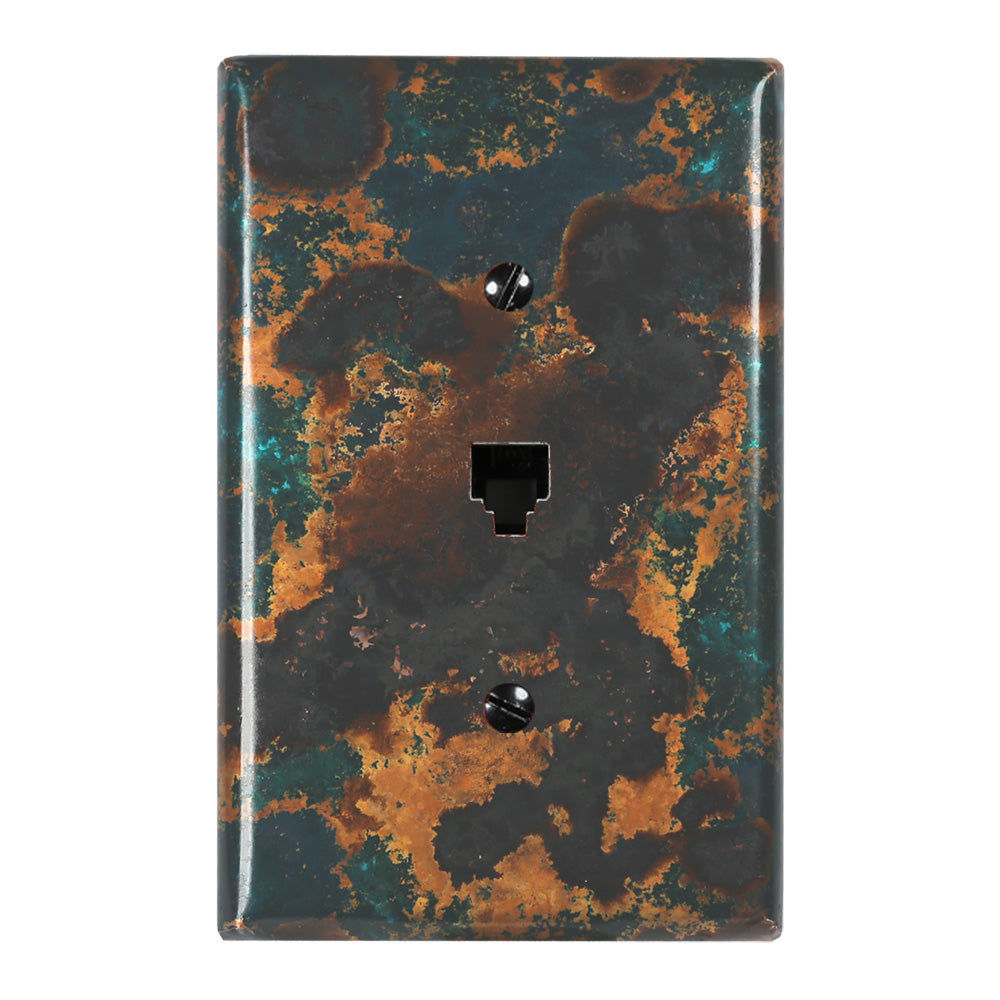 Mystic Topaz Copper - 1 Phone Jack Wallplate